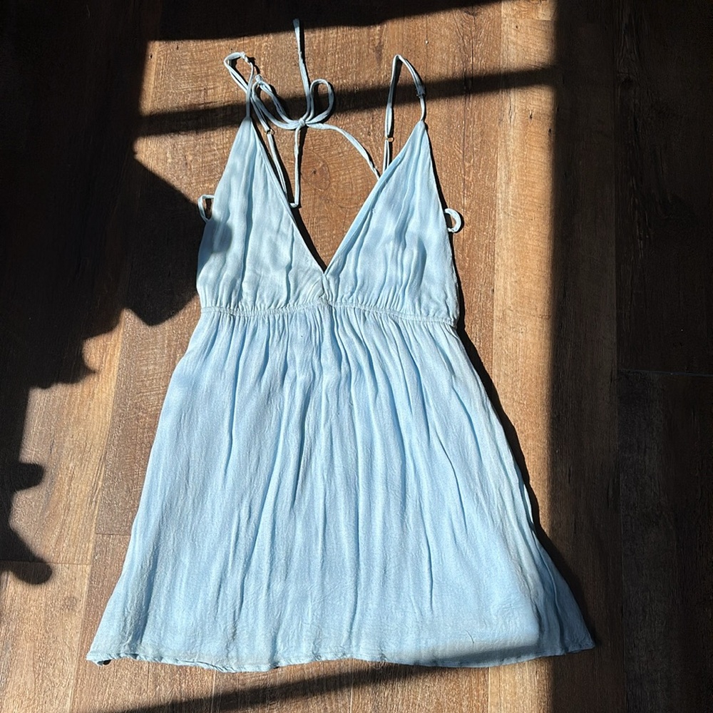 Mini Light Blue Dress